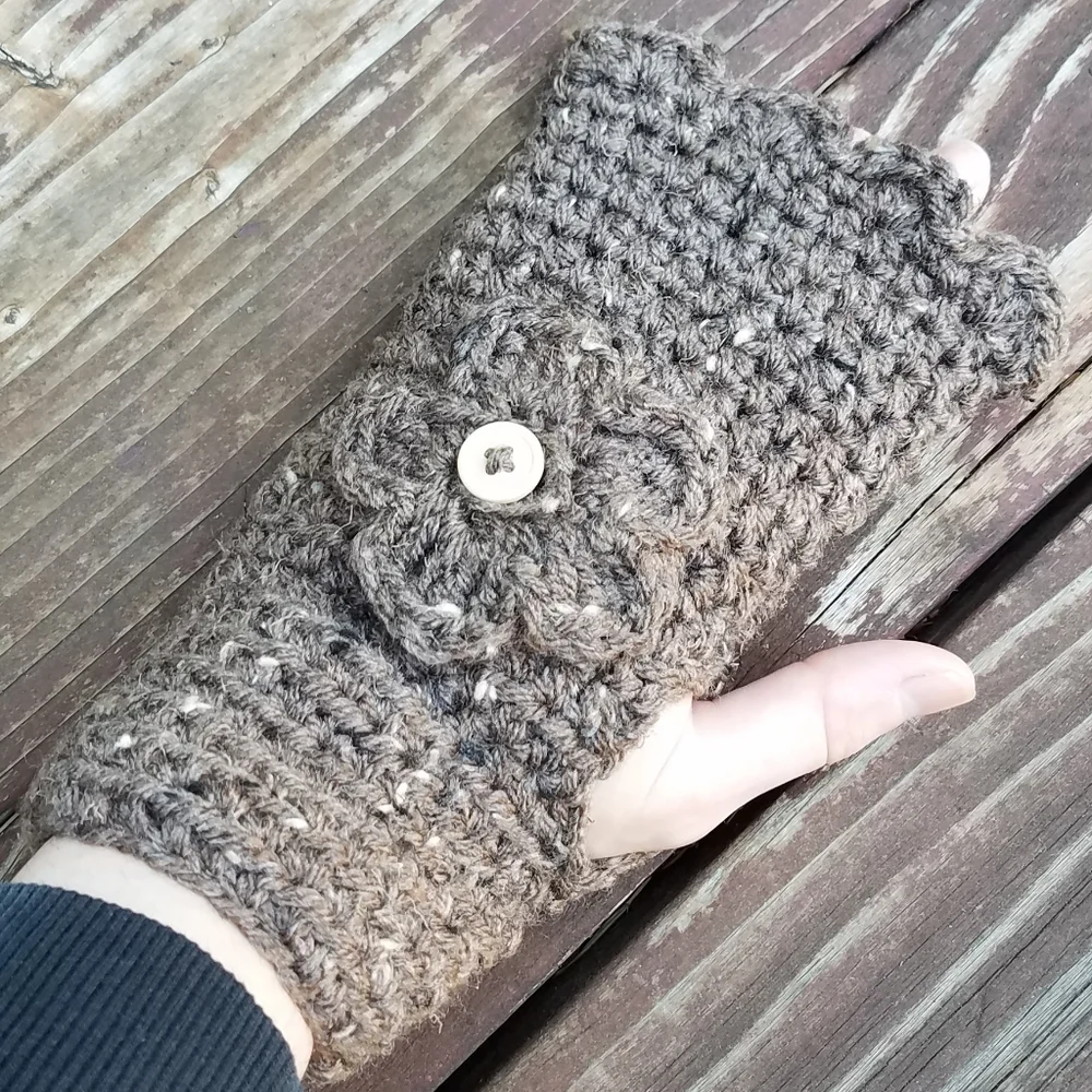 Handmade Hand Warmers - Brown and Speckled